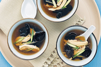 Chicken and wood ear mushroom soup, Food HD wallpaper