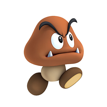 Michelle Mercado goomba , Mario universe, Cute gaming enemy HD phone wallpaper