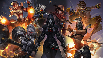 Overwatch, girl warriors, all HD wallpaper
