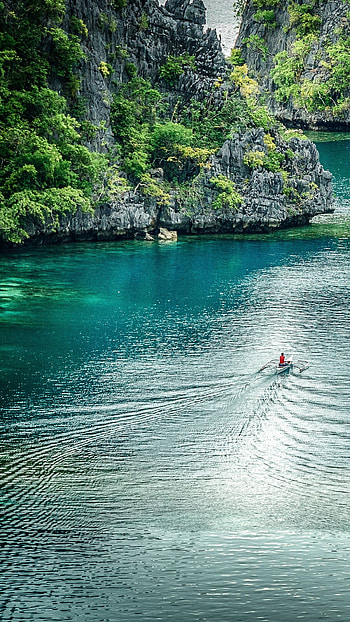 Nature colors, Coron Island, Windows 10 spotlight HD phone wallpaper