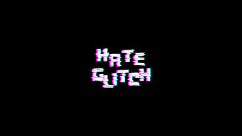 Hate Glitch, typography, dark, black, oled, artist, artwork, digital-art HD wallpaper