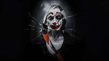 Joker Folie A Deux On The Edge, joker-2, joker-folie-a-deux, joker, harley-quinn, superheroes, artwork, digital-art, monochrome, black-and-white HD wallpaper
