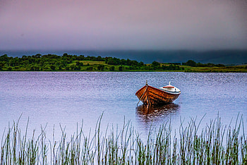 boat, landscape HD wallpaper