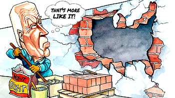 Joe's Hole, politics, biden, crisis, border HD wallpaper