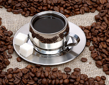 Food, Coffee, Reflection, Cup, Grains, Grain, Mug, Cube, Refined Sugar, Americano, American HD wallpaper