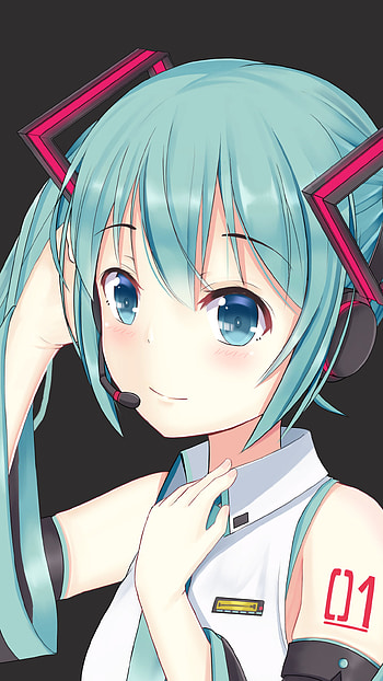 Aqua Melody — Hatsune Miku Vocaloid , Hatsune Miku, Anime, Vocaloid HD phone wallpaper