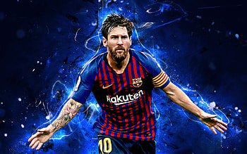 Artwork, footballer, celebrity, Lionel Messi HD wallpaper