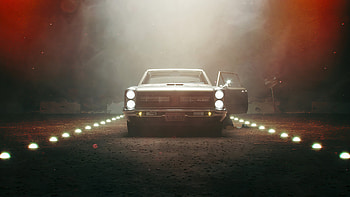 Door Open Challenger, dodge-challenger, cars, artstation HD wallpaper