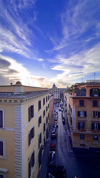 ROMA, sunset, Italy, graphy, street HD phone wallpaper