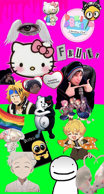 Dreamcore, quackity, cursed emoji, anime HD phone wallpaper