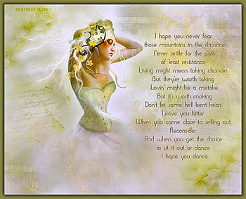 I hope you dance, lyrics, white, song, green, woman HD wallpaper
