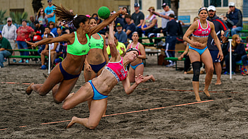 USA vs Argentina, Beach Handball HD wallpaper