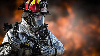 Firefighter , Heroic profession, Fire danger, Protective gear HD wallpaper