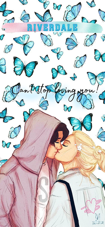Riverdale Love, couple, love qoute, netflix series, butterfly, king and queen, netflix, jughead and betty, sweet HD phone wallpaper