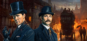 Benedict Cumberbatch And Martin man Sherlock Holmes Artwork , sherlock, tv-shows, benedict-cumberbatch, artwork, digital-art, artist HD wallpaper