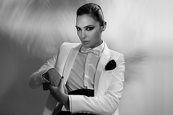BW, actress, beautiful, Gal Gadot HD wallpaper