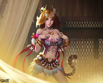 Catwoman, smash of dynasty, fantasy, game, luminos, girl, shaobing wang HD wallpaper