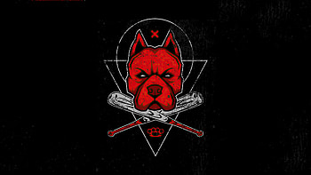 Red Pitbull Face Minimalist , dog, minimalism, minimalist, artist, artwork, digital-art, dark, black HD wallpaper