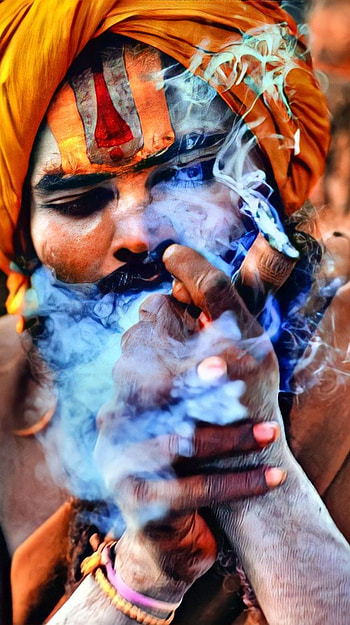 Aghori, baba, smoking HD phone wallpaper