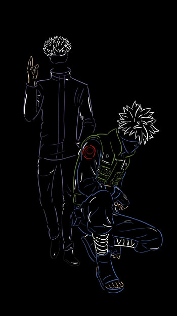 Kakashi and gojo, skeleton, art HD phone wallpaper