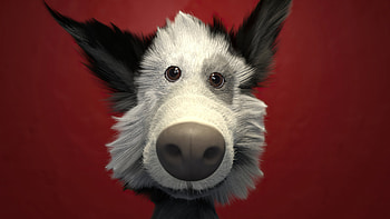 Dog 3d Art , dog, 3d, artist, artwork, digital-art, artstation HD wallpaper