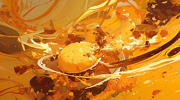 Cornbread Delight, cornbread, Abstract, orange (Color), food, artistic HD wallpaper