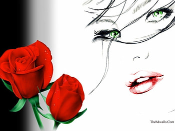 Rosy Lips., a, of, very, fine HD wallpaper