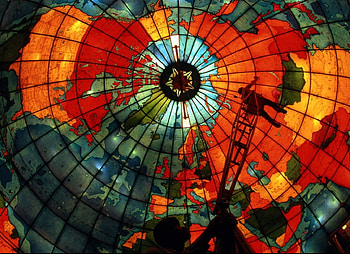 World View, artwork, abstract, graphy, world, map HD wallpaper