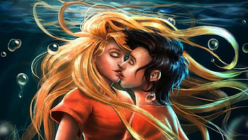 Sweet Love, art, love, woman, man HD wallpaper