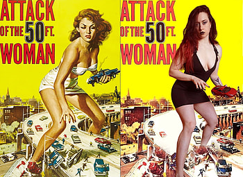 Allison Hayes and HM Valkyrie, B Movies, Attack of the 50ft Woman, HM Valkyrie, Allison Hayes HD wallpaper