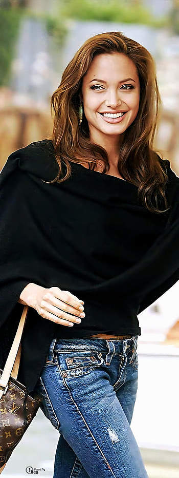 Angelina Jolie, hair, hollywood actress HD phone wallpaper