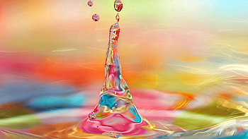 Drops, Macro, Spray, Dew HD wallpaper