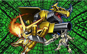 Double Xros, omegashoutmon, shoutmon dx, zekegreymon HD wallpaper