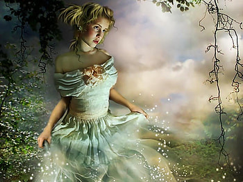 Hope, girl, people, fantasy, young HD wallpaper