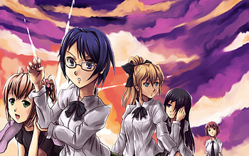 Girl Katawa Shoujo Movement Look Sunset Posture Finest Kawaii Anime HD wallpaper