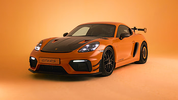 Blaze Orange Porsche 718 Cayman GT4 — Ultra, car, Porsche, Porsche 718 Cayman GT4, orange car HD wallpaper