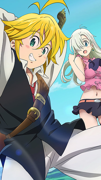 Sunlit Sins: Meliodas, Elizabeth & Hawk, Meliodas (The Seven Deadly Sins), Anime, The Seven Deadly Sins HD phone wallpaper