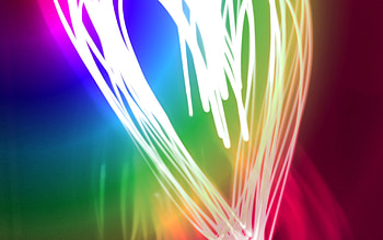 Abstract, Shine, Lines, Brilliance, , Drawing, Neon, Heart HD wallpaper