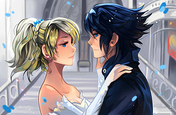 Luna And Noctis Final Fantasy 15 , final-fantasy-xv, final-fantasy, games, deviantart, artist, artwork, digital-art HD wallpaper