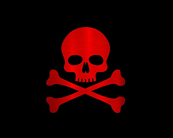 red skull, black, red, skull, labrano, gizzzi HD wallpaper