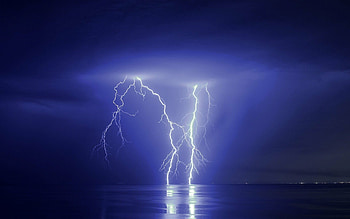 Blue thunder , Christopher mercado, , Thunder HD wallpaper