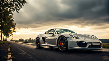 Supercar – Sleek Silver Speed Machine, supercar, sports car, silver car, Luxury car, road HD wallpaper