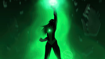 Jessica Cruz Green Lantern , jessica-cruz, green-lantern, superheroes, artist, artwork, digital-art, deviantart HD wallpaper