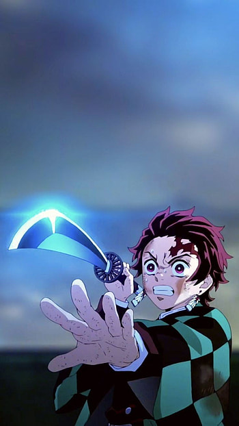 Demon Slayer, cloud, sky HD phone wallpaper