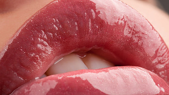 Wet Pink Lips, sexy, closeup, pink, wet, glossy, lips HD wallpaper