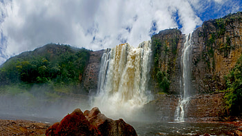 Venezuela, Angel Falls, Guayana Canaima National Park HD wallpaper