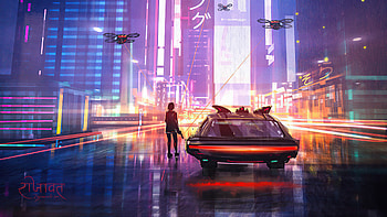 Got Busted Cyberpunk Scifi Girl , scifi, cyberpunk, artist, artwork, digital-art, artstation HD wallpaper