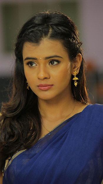 Hebah Patel, telugu actress, model, sarees HD phone wallpaper
