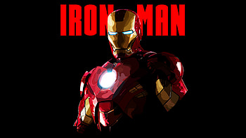 Iron Man Minimal Artwork HD wallpaper