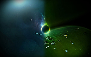 Abstract, Drops, Shine, Light, Sheet, Leaf, Planet, Colorful, Colourful HD wallpaper